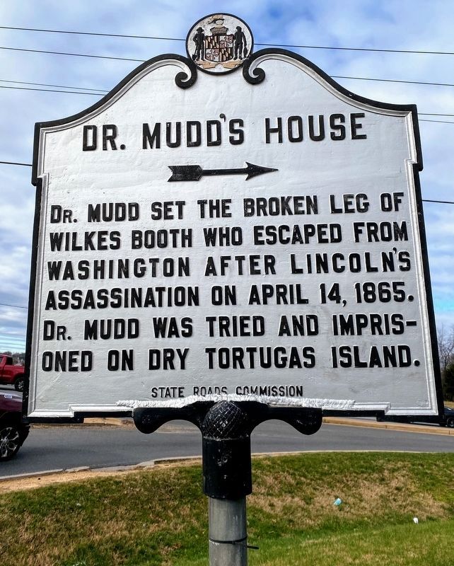 Dr. Mudd's House Marker image. Click for full size.