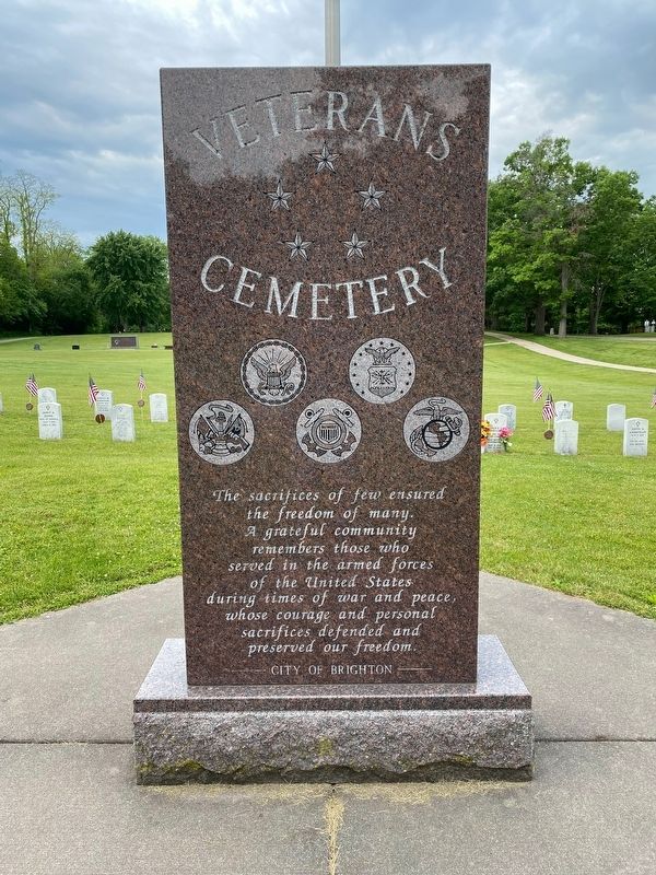 Fairview Cemetery Veterans Memorial image. Click for full size.
