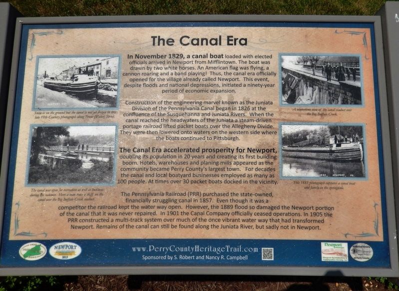 The Canal Era Marker image. Click for full size.