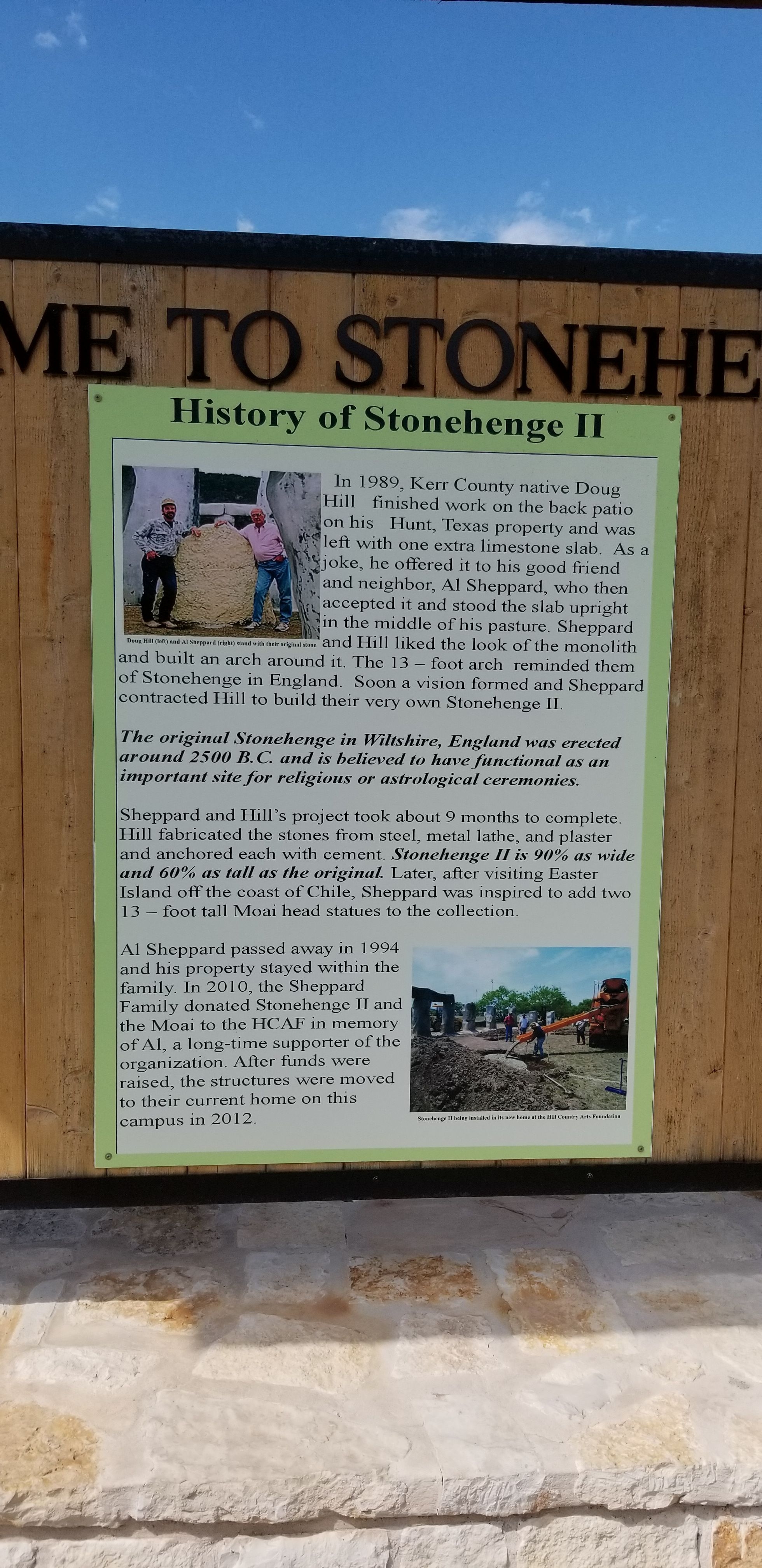 History of Stonehenge II Marker