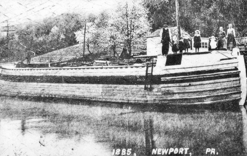 Marker detail: Canal Boat, 1885 image. Click for full size.