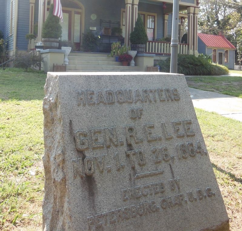 Headquarters of Gen. R. E. Lee Marker image. Click for full size.