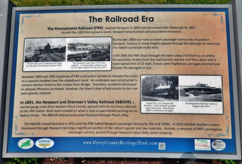 The Railroad Era Marker image. Click for full size.