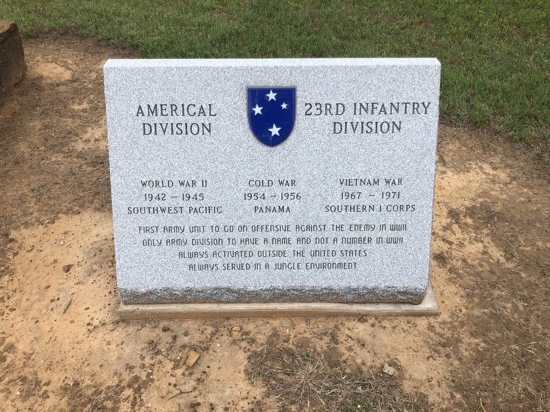 Americal Division - 23rd Infantry Division Marker image. Click for full size.