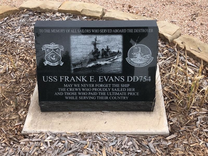 USS Frank E. Evans (DD 754) Marker image. Click for full size.
