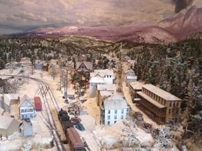 North Creek Depot Museum -“North Creek and the Adirondack Railroad” diorama image. Click for more information.