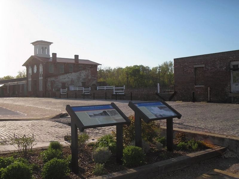 Civil War Trails markers at Petersburg Visitors Center. Click for full size. Civil War Trails markers at Petersburg Visitors Center image. Click for full size.