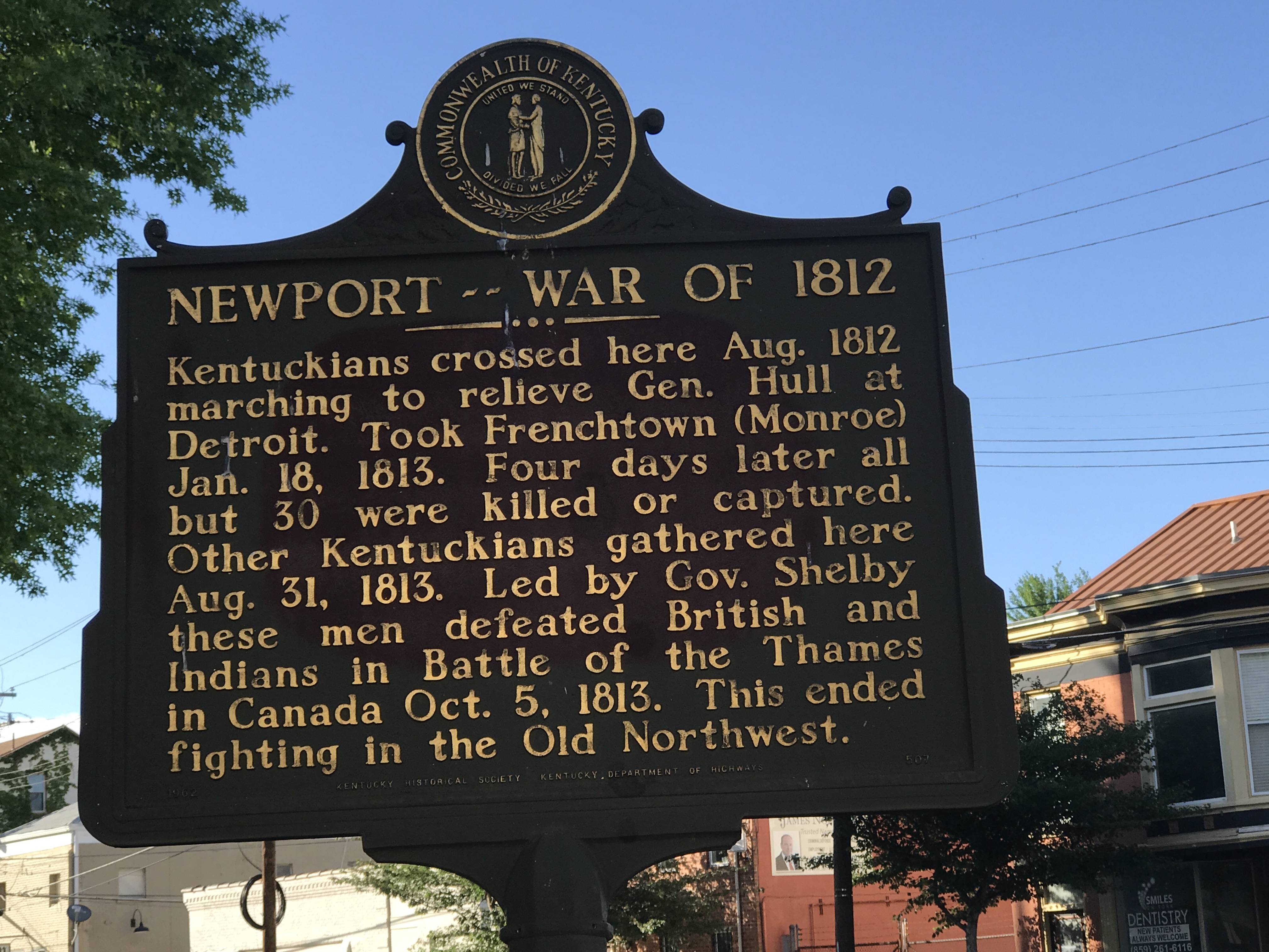 Newport ~~ War of 1812 Marker