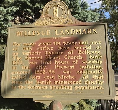 Bellevue Landmark Marker (Side A) image. Click for full size.
