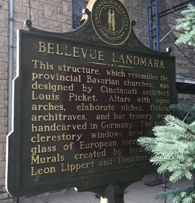 Bellevue Landmark Marker (Side B) image. Click for full size.