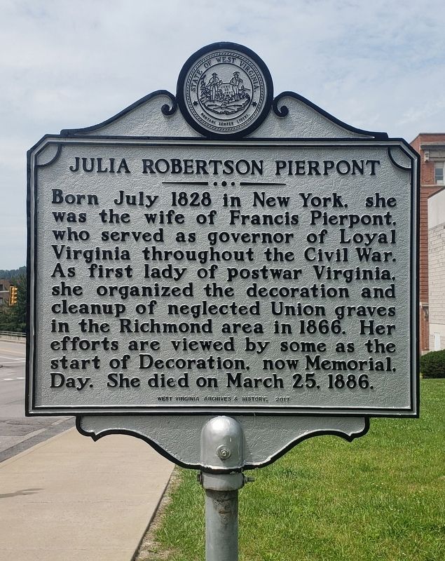 Julia Robertson Pierpont Marker image. Click for full size.