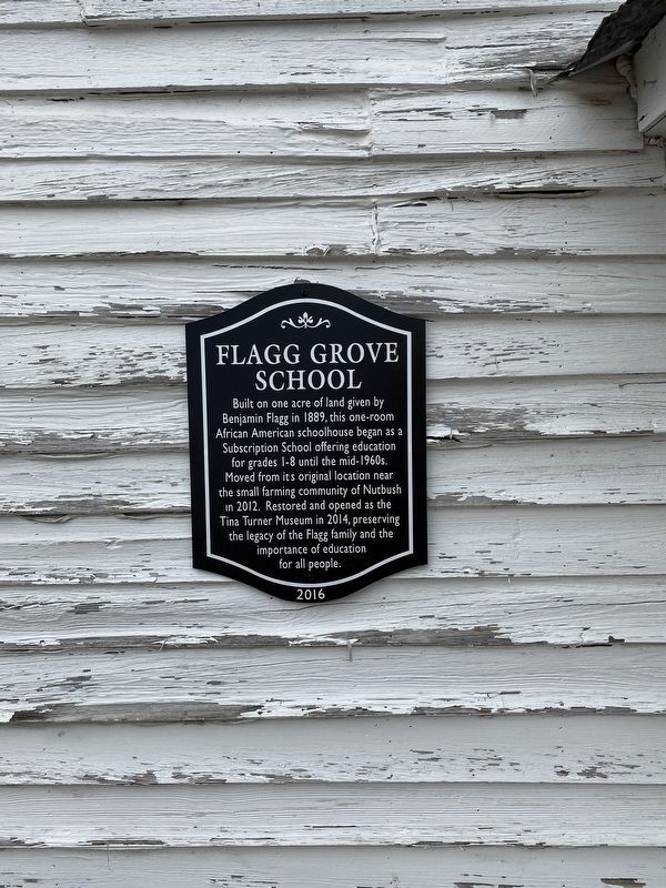 Flagg Grove School Marker image. Click for full size.