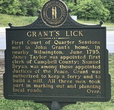 Grant's Lick Marker (Side B) image. Click for full size.