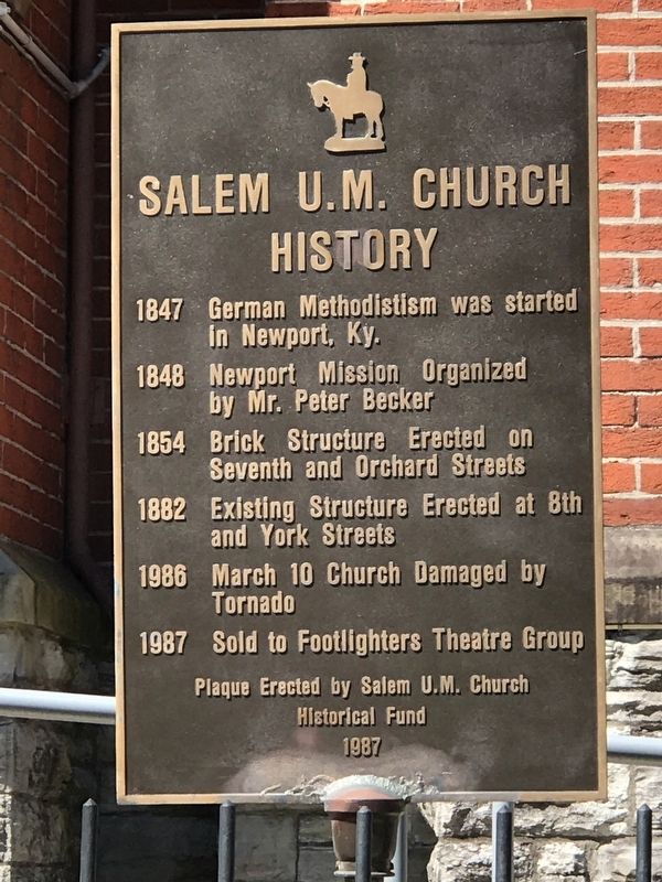 Salem U. M. Church History Marker image. Click for full size.