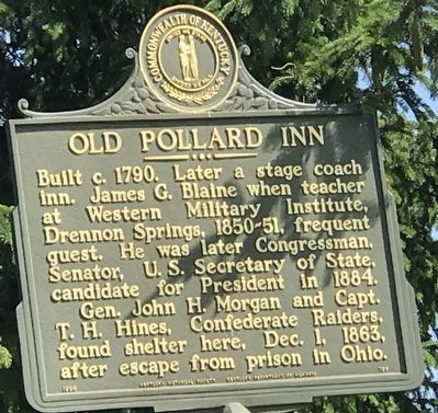 Old Pollard Inn Marker image. Click for full size.