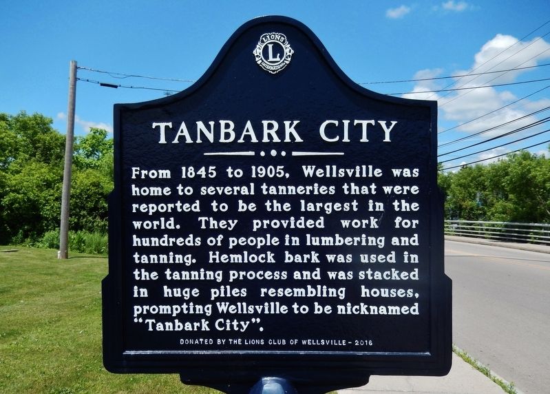 Tanbark City Marker image. Click for full size.