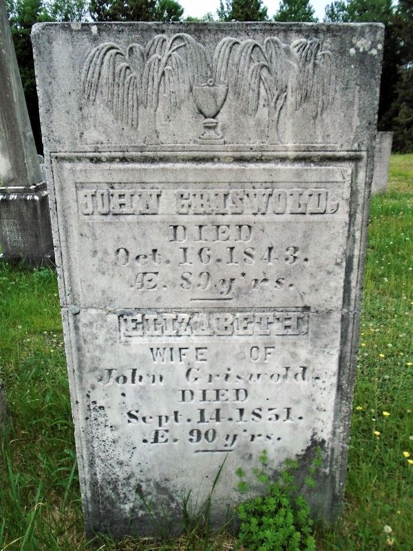 John and Elizabeth Griswold, Pioneer Settlers image. Click for full size.