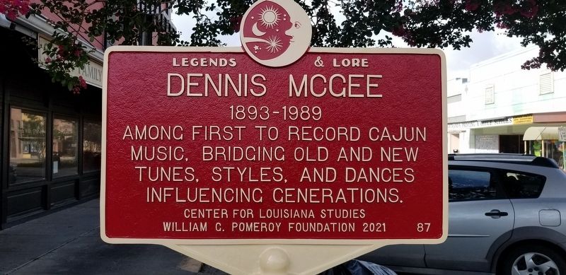 Dennis McGee Marker image. Click for full size.