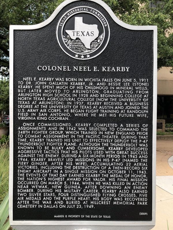 Colonel Neel E. Kearby Marker image. Click for full size.