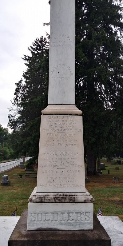Monclova Soldiers' Monument. Click for full size. Monclova Soldiers' Monument image. Click for full size.