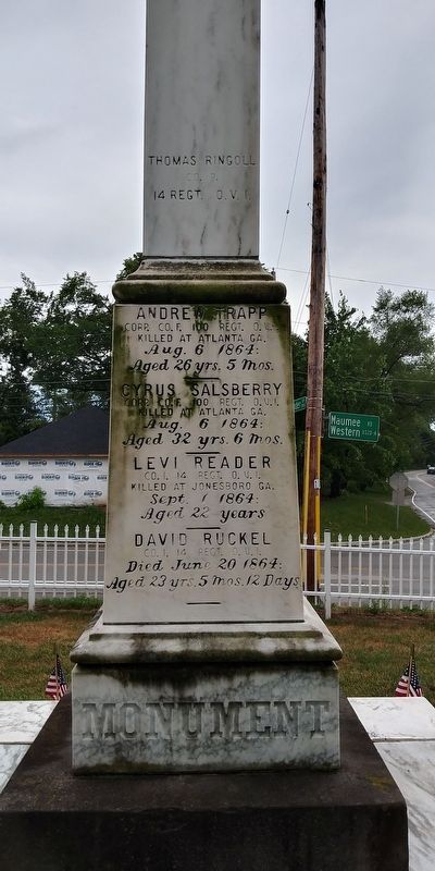 Monclova Soldiers' Monument. Click for full size. Monclova Soldiers' Monument image. Click for full size.