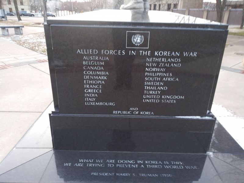 Korean War Memorial. Click for full size. Korean War Memorial image. Click for full size.