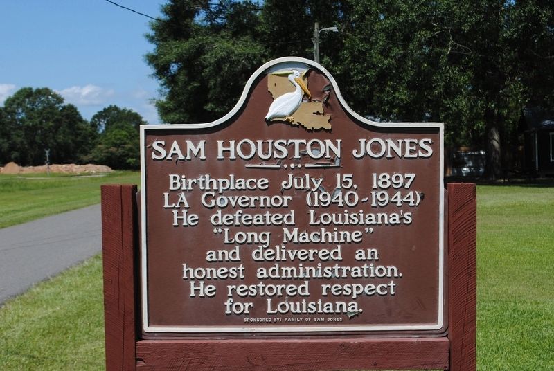 Sam Houston Jones Marker image. Click for full size.