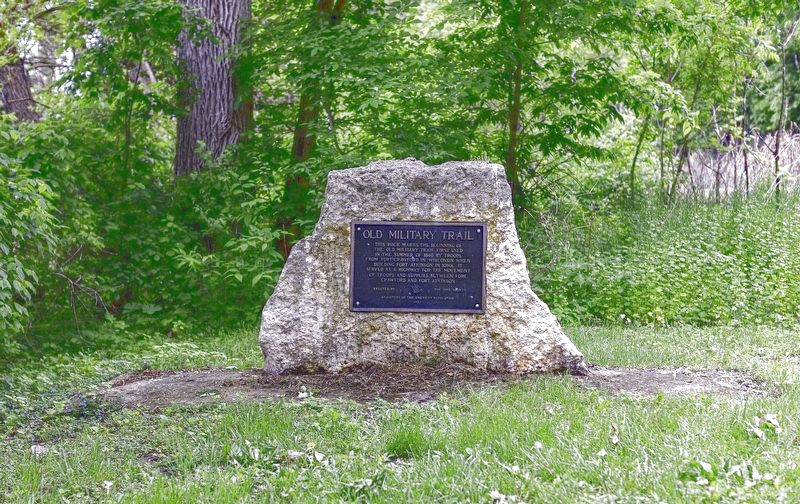 Old Military Trail Marker. Click for full size. Old Military Trail Marker image. Click for full size.