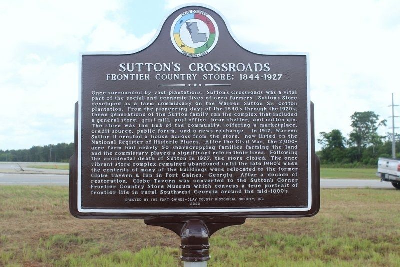 Sutton's Crossroads Marker image. Click for full size.