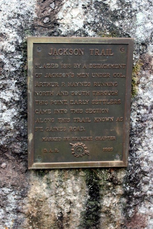 Jackson Trail Marker image. Click for full size.