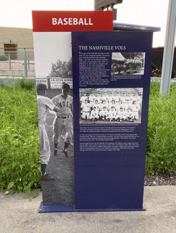 The Nashville Vols Marker image. Click for full size.