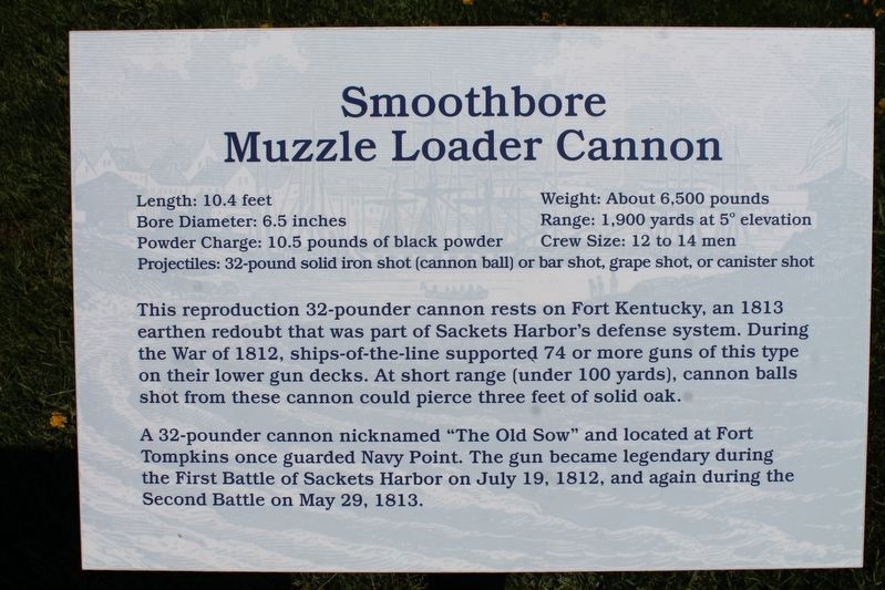 Smoothbore Muzzle Loader Cannon Marker image. Click for full size.