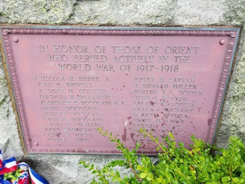 Orient WWI Memorial image. Click for full size.