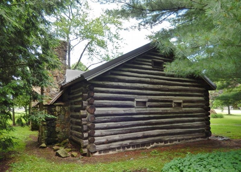 David Mead Log Cabin Replica (<i>south elevation</i>) image. Click for full size.