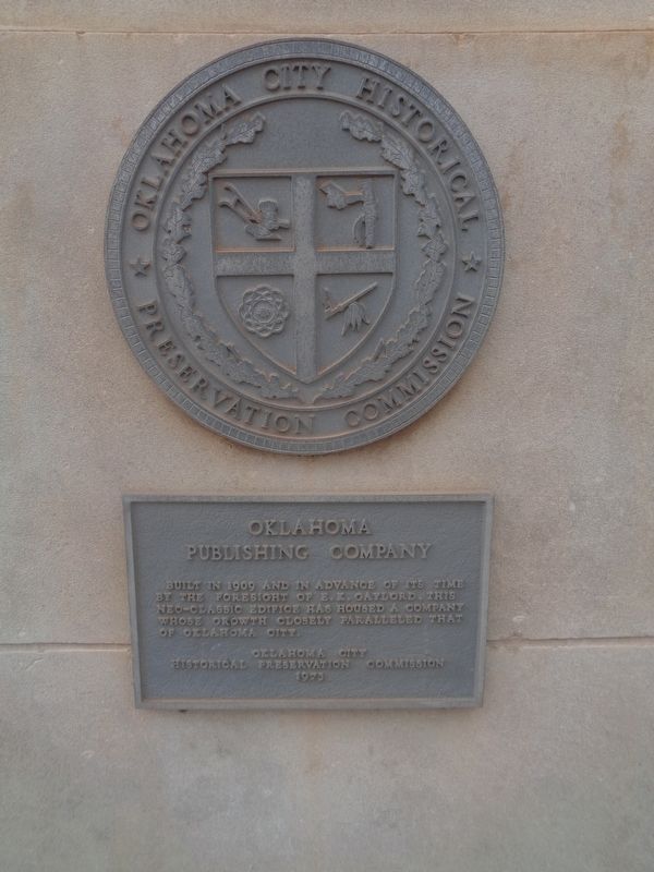 Oklahoma Publishing Company Marker image. Click for full size.