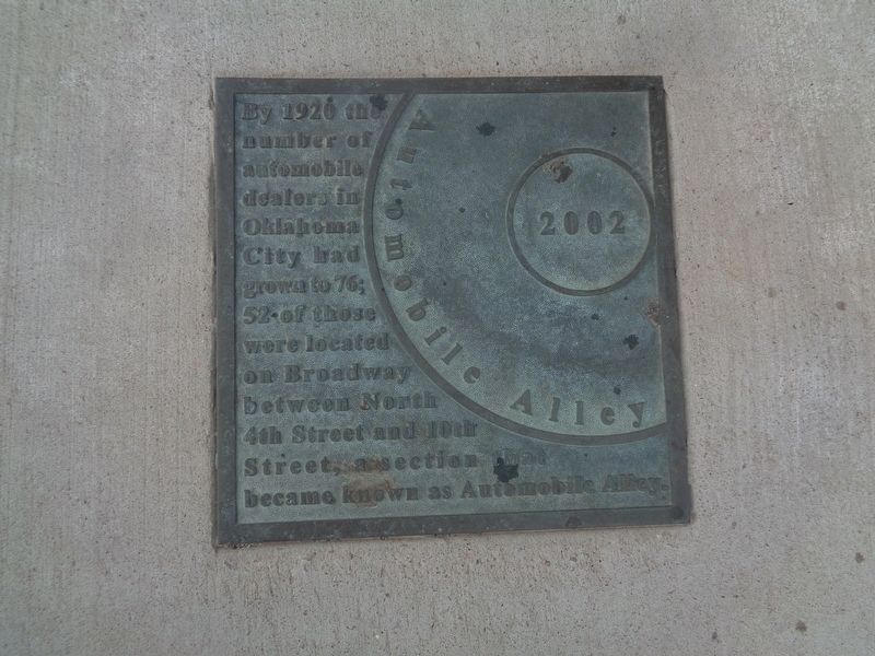 Automobile Alley Marker image. Click for full size.