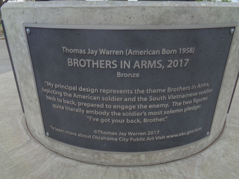Vietnam War Memorial in Oklahoma City Marker. Click for full size. Vietnam War Memorial in Oklahoma City Marker image. Click for full size.