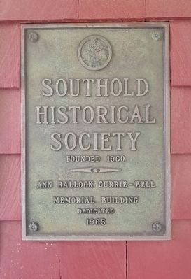 Southold Historical Society founding plaque. image. Click for full size.