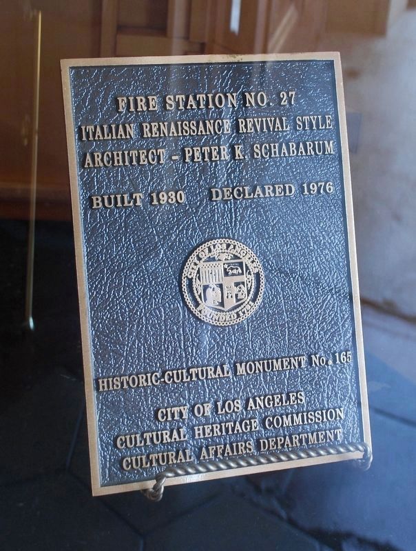 Fire Station No. 27 Marker. Click for full size. Fire Station No. 27 Marker image. Click for full size.