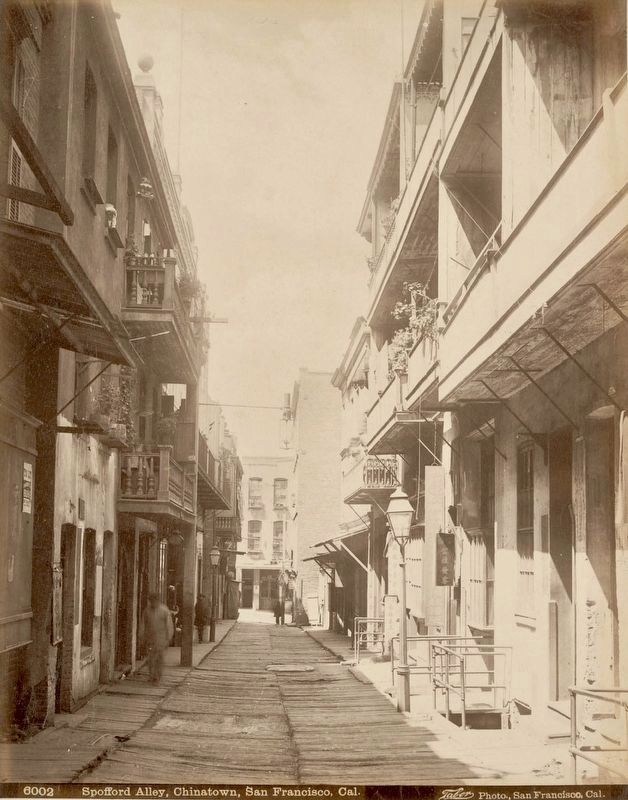 <i>Spofford Alley, Chinatown, San Francisco, Cal</i> image. Click for full size.