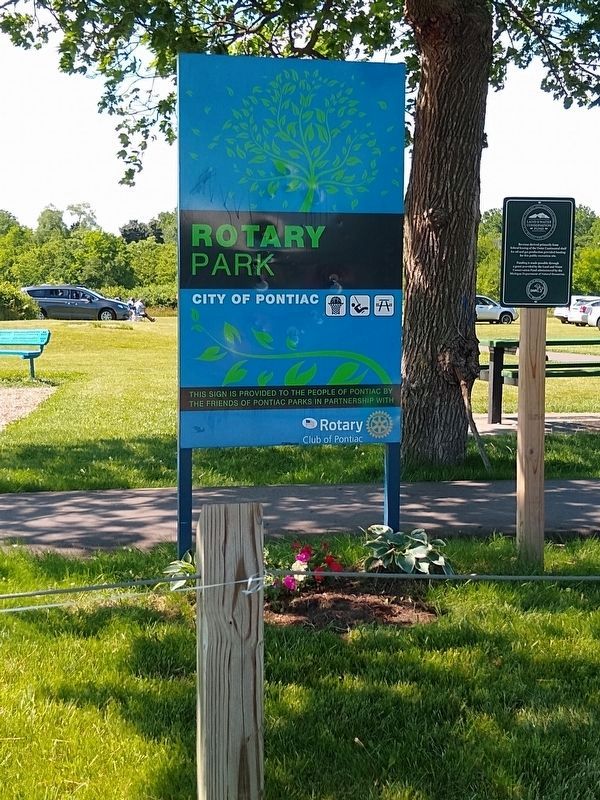 Rotary Park sign image. Click for full size.