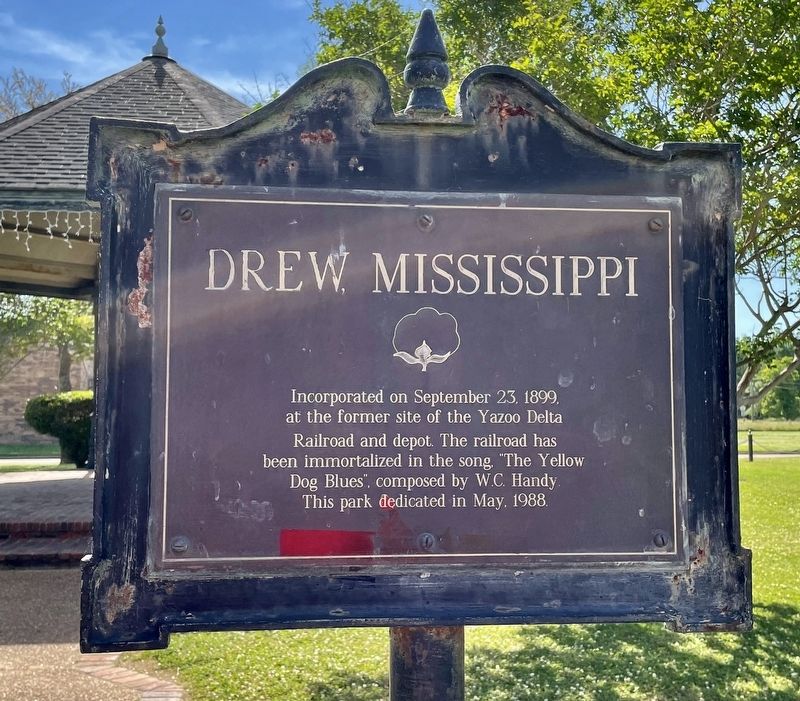 Drew, Mississippi Marker image. Click for full size.