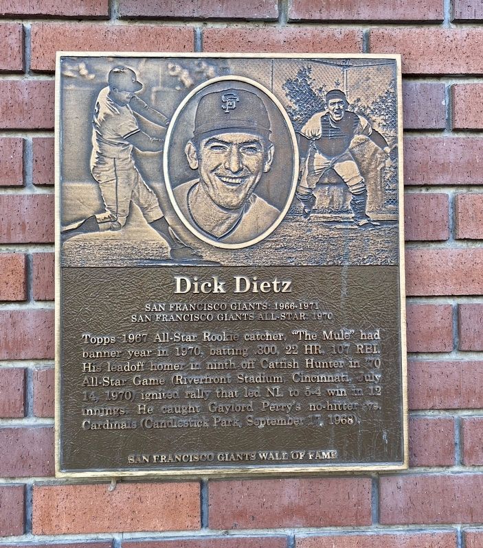Dick Dietz Marker. Click for full size. Dick Dietz Marker image. Click for full size.