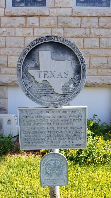 First Methodist Church Marker image. Click for full size.