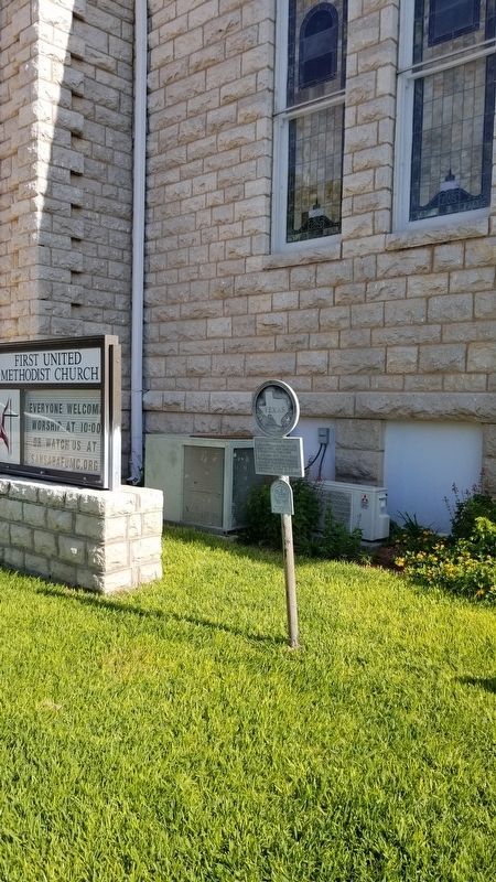 First Methodist Church Marker image. Click for full size.