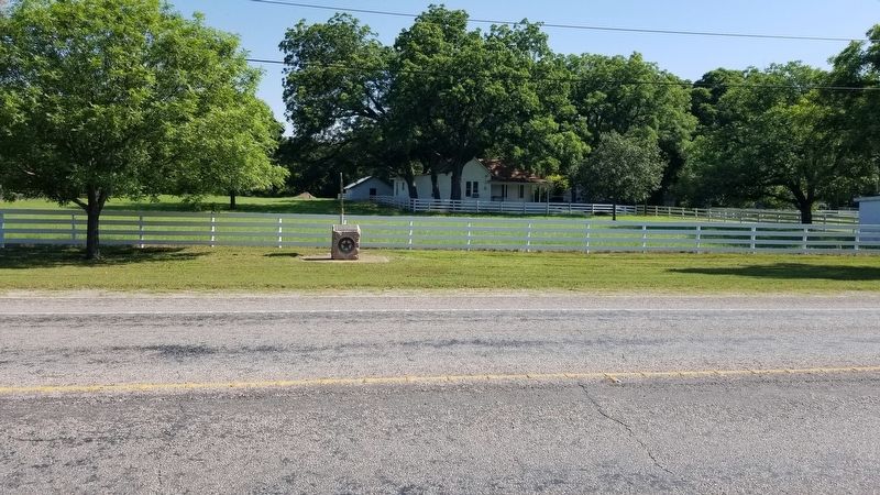 The view of the San Saba Marker from the street image. Click for full size.