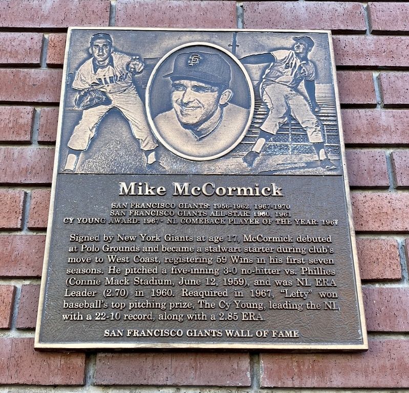 Mike McCormick Marker image. Click for full size.