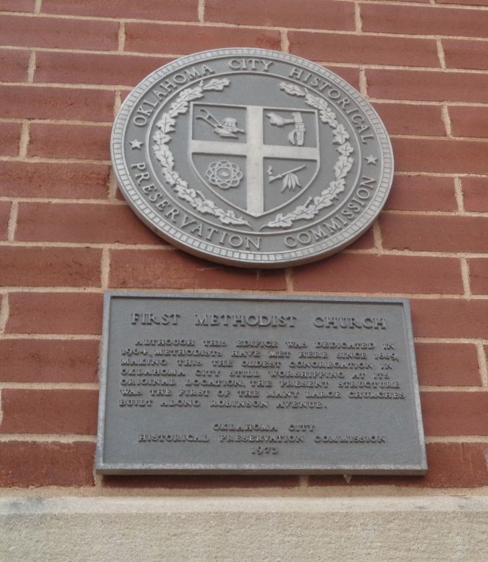 First Methodist Church Marker image. Click for full size.