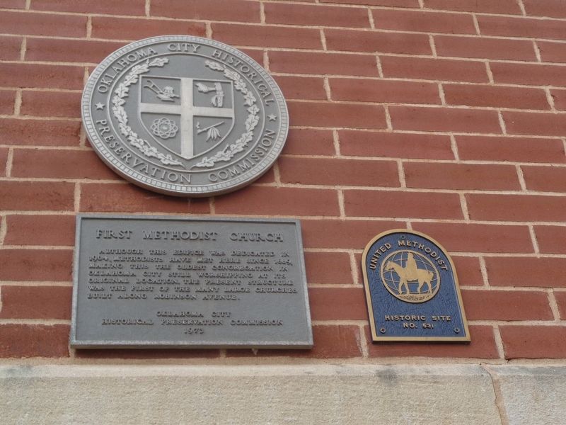 First Methodist Church Marker image. Click for full size.