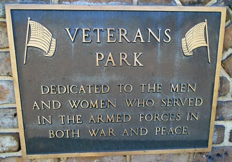 Veterans Park Marker image. Click for full size.